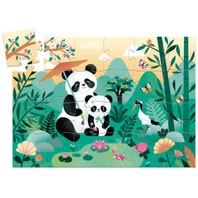 Poster puzzle Léo le panda