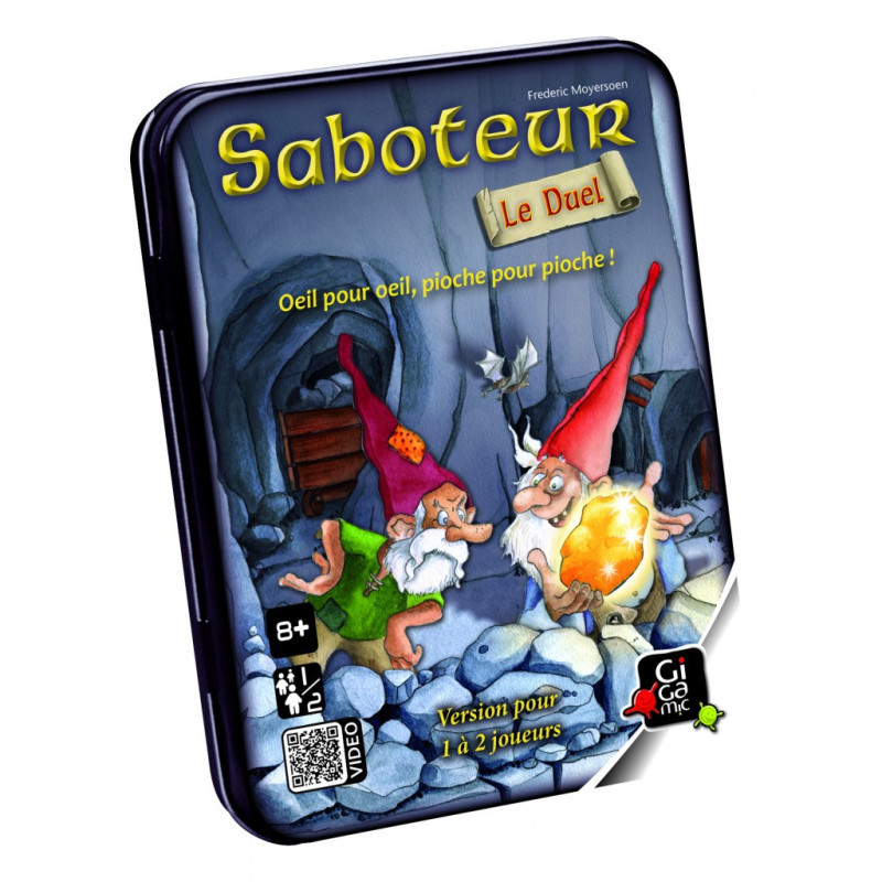 Boite en métal du jeu saboteur