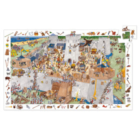 Puzzle observation - Le château fort 100 pcs - Djeco