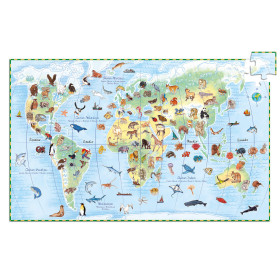 poster puzzle animaux du monde