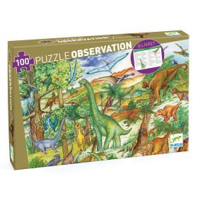 boîte puzzle dinosaures