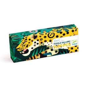 boîte puzzle léopard de face