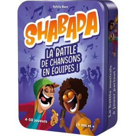 Boite d'emballage métalique du jeu Shabada
