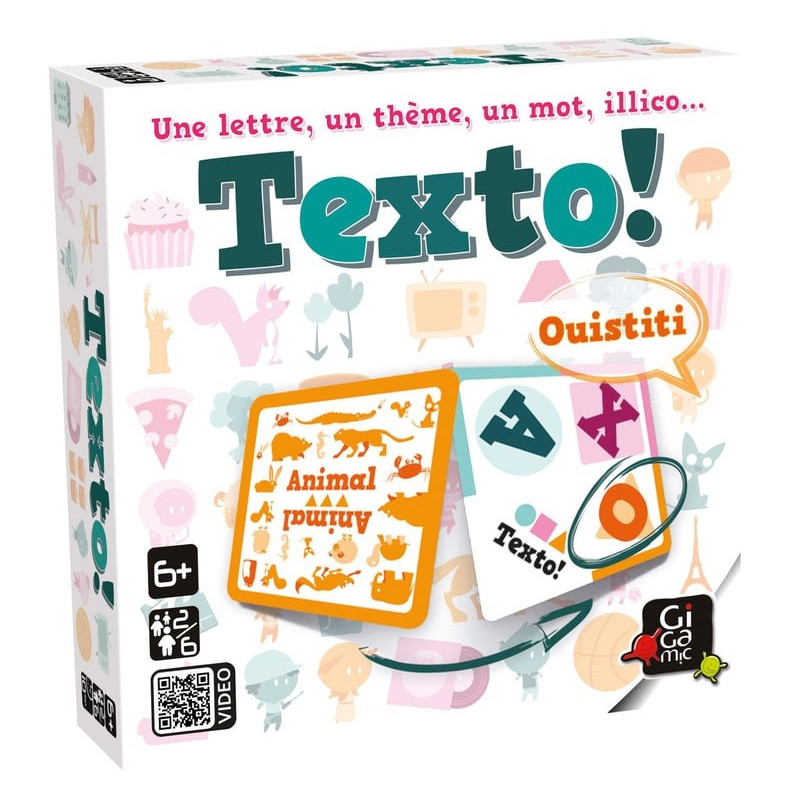 Boite d'emballage du jeu Texto