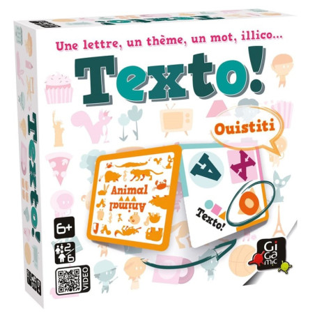 Boite d'emballage du jeu Texto