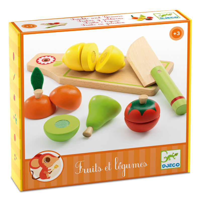 Enfant Fruits et légumes Jouets, Jouet en Bois Cuisine, Nourriture