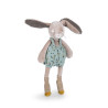 peluche lapin sauge debout de face