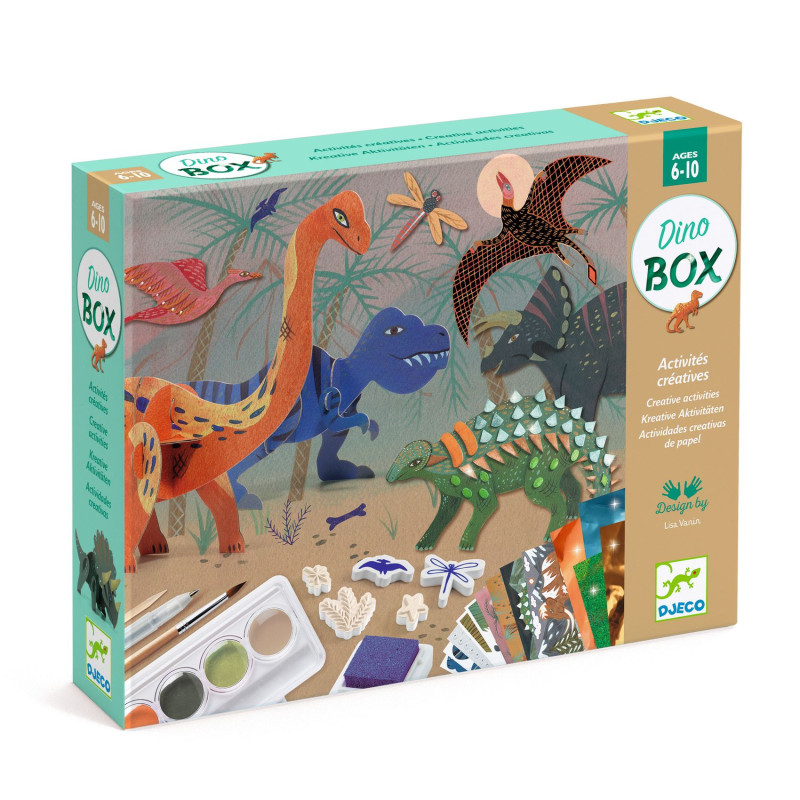 Coffret multi-activités dino box - Djeco - La maison de Mila