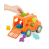 jeep safari boîte à formes orange de derrière avec une main
