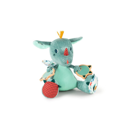 Peluche multi-activités - Joe le dragon vu de face