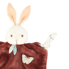 Doudou lapin cannelle 26cm zoom sur le le côté droit