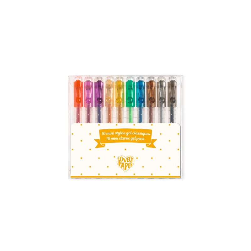 Etui 10 mini stylos gel classique