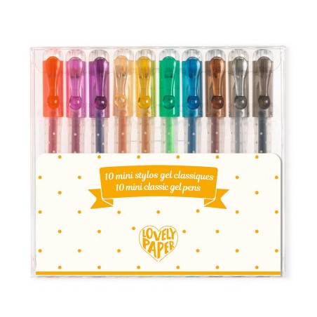 Etui 10 mini stylos gel classique