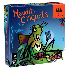 Boîte du jeu Maudits Criquets de face