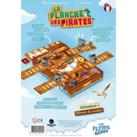 Dos de la boîte de jeu la planche des Pirates