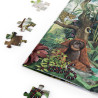 poster du puzzle dans la forêt tropicale