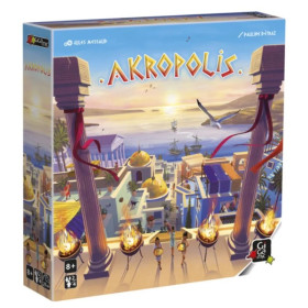 Boîte du jeu Akropolis de face