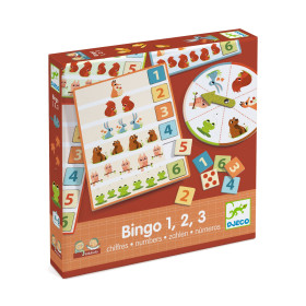 Boîte du jeu Bingo 1,2,3 chiffres