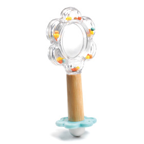 hochet babyflower face miroir