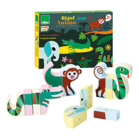 Boîte du jeu Rigol'Animo Jungle et ses 4 animaux
