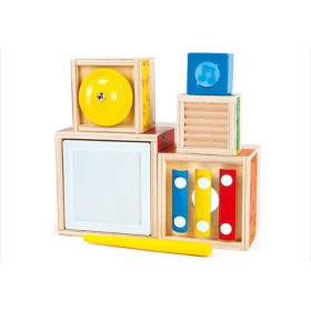 Lot de 5 boîtes musicales gigognes Hape