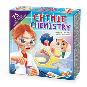 Boîte du jeu 75 expériences de chimie - Buki
