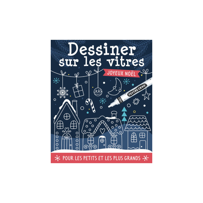 Couverture du coffret Dessiner sur les vitres - Joyeux Noël