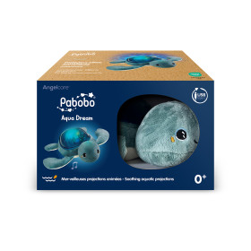 Peluche projecteur tortue Aqua Dream dans son emballage
