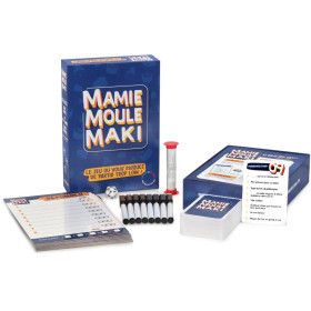 Boîte du jeu Mamie Moule Maki et son contenu