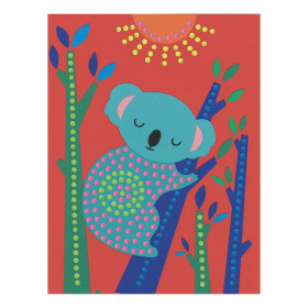 dessin de koala du jeu Peinture à baton - Pointillisme